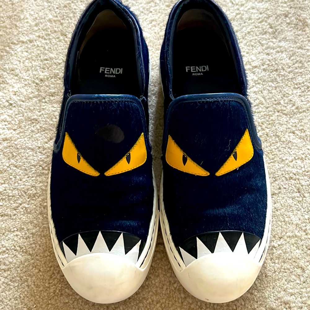 Fendi Monster Slip-on Sneakers